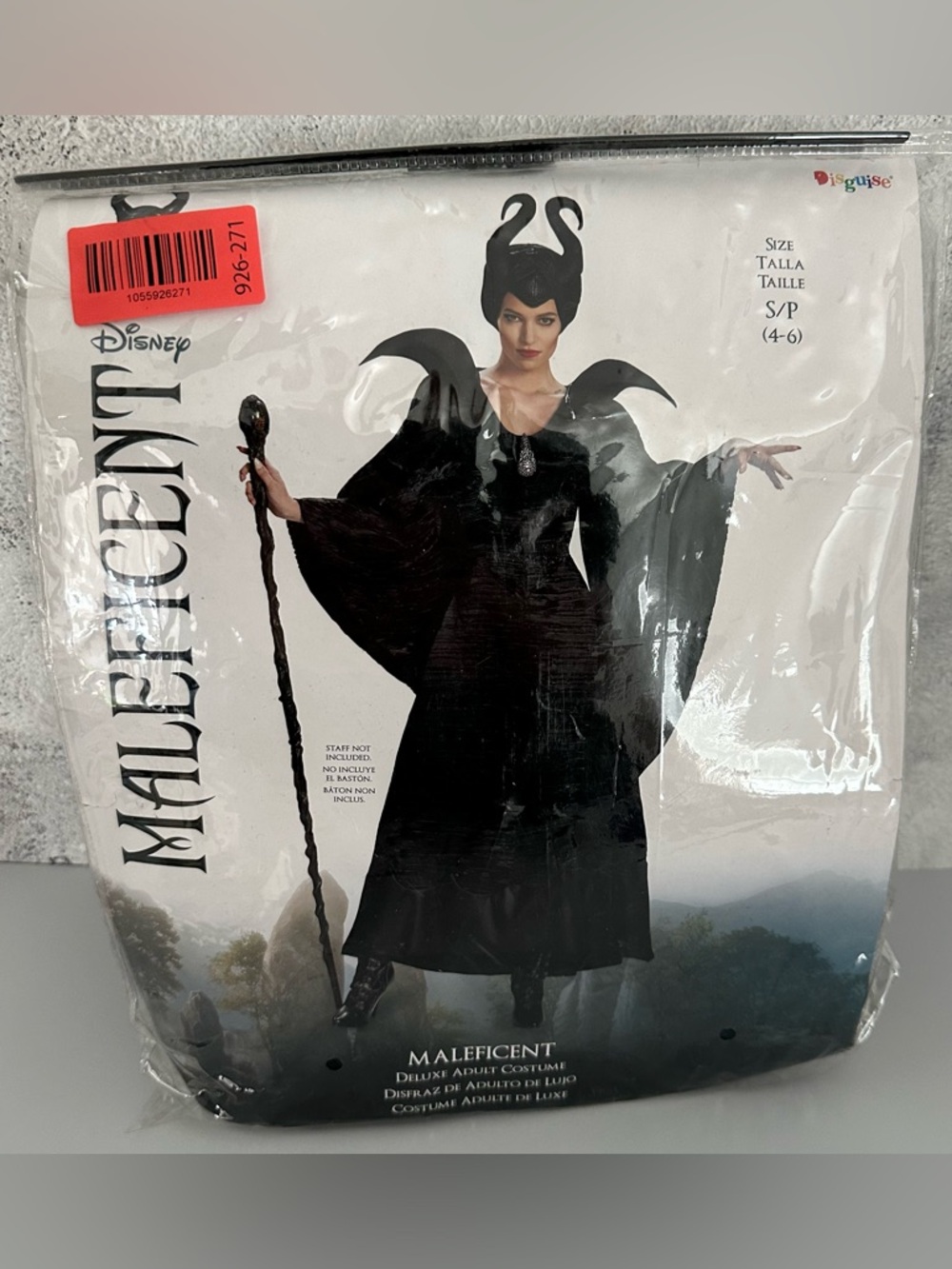 Maleficent Christening Gown Costume Womens Small 4-6 Official Disney FLAW - READ - Picture 12 of 12